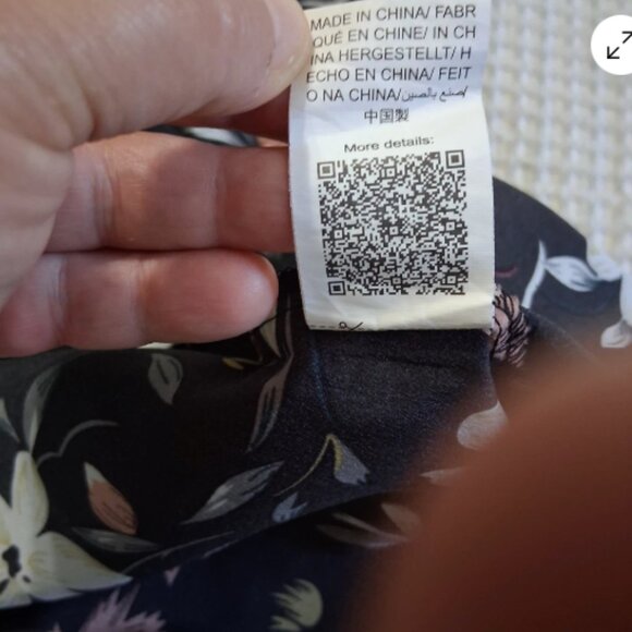 SheIn Curve Palazzo Pants 4XL Black Floral Wide Leg Flowy Plus Size E16 - Picture 4 of 8